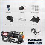 HEDGFOX 3500lb Electric Winch Kit with Rope