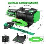 5000lb 12V Waterproof Electric ATV/UTV Winch