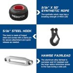 HEDGFOX 3500lb Electric Winch Kit with Rope