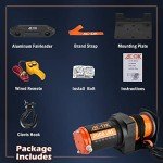 12V 2000-lb ATV/UTV Electric Winch with Rope