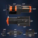 12V 2000-lb ATV/UTV Electric Winch with Rope