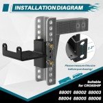 Adjustable ATV Trailer Winch Mount 3600 lbs Capacity