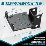 Adjustable ATV Trailer Winch Mount 3600 lbs Capacity