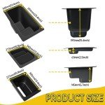 CPOWACE Underseat Storage Box for Polaris Ranger