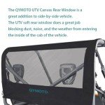 QYMOTO Soft Canvas Rear Window for Polaris Ranger