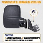 Folding Convex Side Mirror for Polaris General 1000