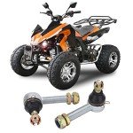 1 Pair 12Mm 16Mm Left Right Ball Joint Kit,Steel Alloy Tie Rod Ball Joint For 150Cc 250Cc Quad Dirt Bike Atv Go Kart Moped Scooter Atv Accessory Quad Ball Joint