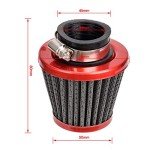 HIAORS 35mm Red Air Filter for ATVs & Bikes