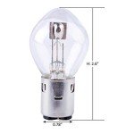 Poweka S2 12V 35/35w Chinese Scooter Light Bulb Fits for 50cc 150cc 250cc Znen Jonway Tank Baron (2 Packs)
