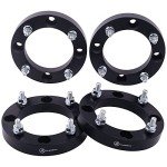 Black 1-Inch ATV Wheel Spacers for 4 Lug