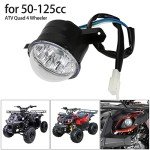 FVRITO 12V LED Front Head Light Lamp for 50cc 70cc 90cc 110cc 125cc Coolster 3125R Taotao ATA 125D Roketa Yamoto JCL Peace RPS Kazuma Vitacci Rider BULL FARM Sunl Kids Mini ATV Quad Chinese 4 Wheeler