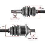 Caltric CV Joint Axle for Arctic Cat Prowler