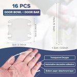 16-Pack Transparent Car Door Handle Protectors