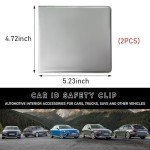 Ziciner Leather Car Document Organizer - 2 Pack