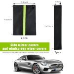 Ziciner 4 PCS Winter Mirror & Wiper Covers