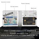 Ziciner Leather Car Document Organizer - 2 Pack