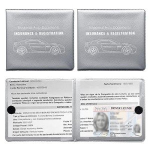 Ziciner Vehicle Registration Card Holder - 2 Pack