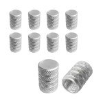 10-Piece Aluminum Tire Valve Stem Caps Set