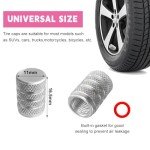 10-Piece Aluminum Tire Valve Stem Caps Set