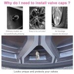 10-Piece Aluminum Tire Valve Stem Caps Set