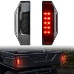 SAUTVS Ranger Tail Lights, Smoked Black LED Taillights Rear Brake Stop Lights for Polaris Ranger 570 Full Size XP 900 Ranger 570 900 1000 GENERAL 1000 2015-2020 Accessories(2PCS, Replace #2412774)