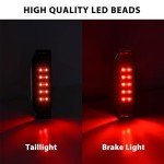 SAUTVS Ranger Tail Lights, Smoked Black LED Taillights Rear Brake Stop Lights for Polaris Ranger 570 Full Size XP 900 Ranger 570 900 1000 GENERAL 1000 2015-2020 Accessories(2PCS, Replace #2412774)