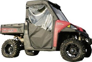 Seizmik UTV Soft Door Kit with Rear Window Compatible with Full Size Polaris Ranger 570 (2016-2025), 700 (2009), and 800 XP (2009-2014) Models | with Zippered Windows | Side by Side Accessories