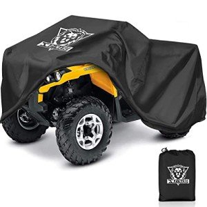 Heavy Duty Waterproof ATV Cover – 103 Inch Black