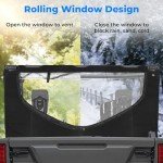 KEMIMOTO UTV Rear Window for Pioneer 1000-5
