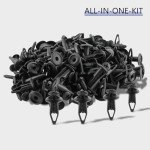 ATV Plastic Bumper Rivet Clips - 100 Pack