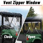 Rhino UTV Soft Rear Windshield with Zipper
