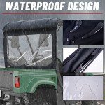 Rhino UTV Soft Rear Windshield with Zipper