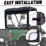 Rhino UTV Soft Rear Windshield with Zipper