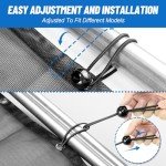 StarknightMT UTV Rear Roll Cage Mesh Net