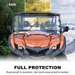 Yamaha Viking Full Vented Windshield - Clear