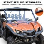 Yamaha Viking Full Vented Windshield - Clear