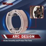 WOOSTAR Drum Brake Shoe Replacement for Roketa Sunl Jonway Taotao 50cc 110cc 125cc 150cc 250cc ATV 4 Wheeler Quad Scooter