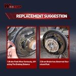 WOOSTAR Drum Brake Shoe Replacement for Roketa Sunl Jonway Taotao 50cc 110cc 125cc 150cc 250cc ATV 4 Wheeler Quad Scooter