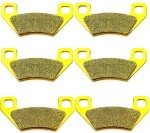 Master Chen Front Rear Brake Pads Brakes for Arctic Cat 650 500 700 1000 Thundercat FA395FR ATV MC0088-PAD