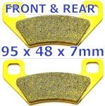 Master Chen Front Rear Brake Pads Brakes for Arctic Cat 650 500 700 1000 Thundercat FA395FR ATV MC0088-PAD