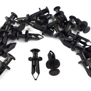Woodzdon 100-Pack Black ATV Fender Rivets