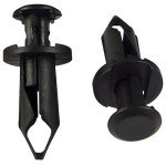 Woodzdon 100-Pack Black ATV Fender Rivets