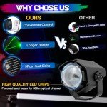 RGBW LED Whip Lights with Switch & Remote