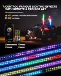 Xprite 4FT RGB LED Whip Lights with Remote