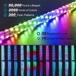 RGB Spiral Whip Light with Remote & App Control