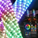 RGB LED Whip Lights with Remote Control for ATVs