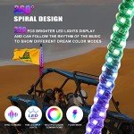 RGB Spiral Whip Light with Remote & App Control