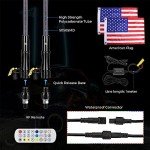 KEMIMOTO LED Whip Lights with RF Remote Control