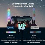 RGB LED Whip Lights with Remote Control for ATVs