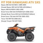 Front Brake Pads Sintered for Kawasaki Brute Force 650 750 4x4i Teryx 750 Bayou 300 400,OEM# 43082-0022 43082-0023 43082-0069 43082-0082